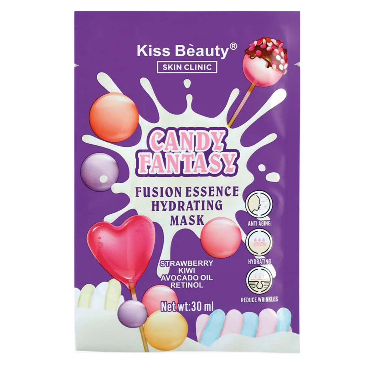 Mascarilla en velo candy fantasy KISS BEAUTY