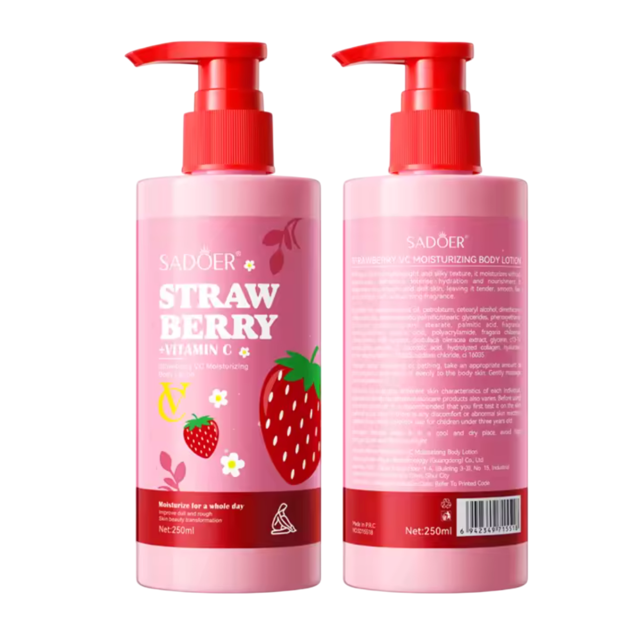 Crema corporal de fresa SADOER