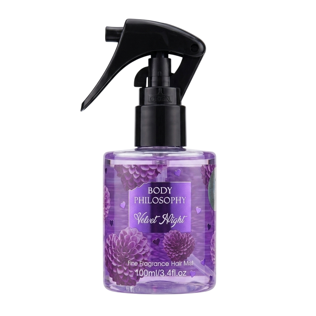 Perfume para el cabello velvet night BODY PHILOSOPHY