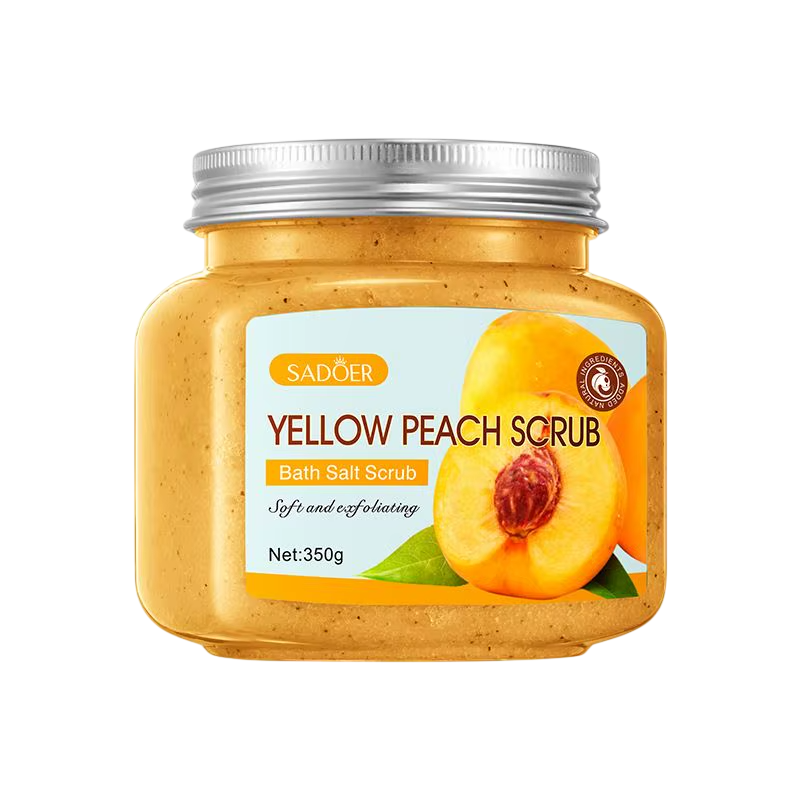 Exfoliante corporal de durazno con sal de baño SADOER