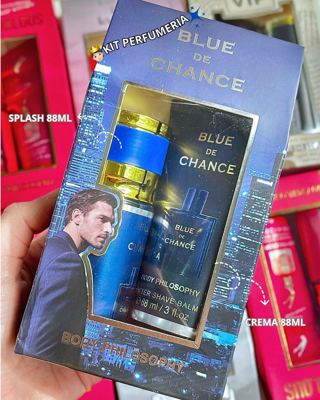 Kit splash + crema blue BODY PHILOSOPHY