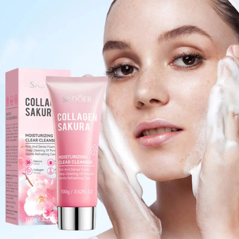 Jabon facial sakura con colageno SADOER