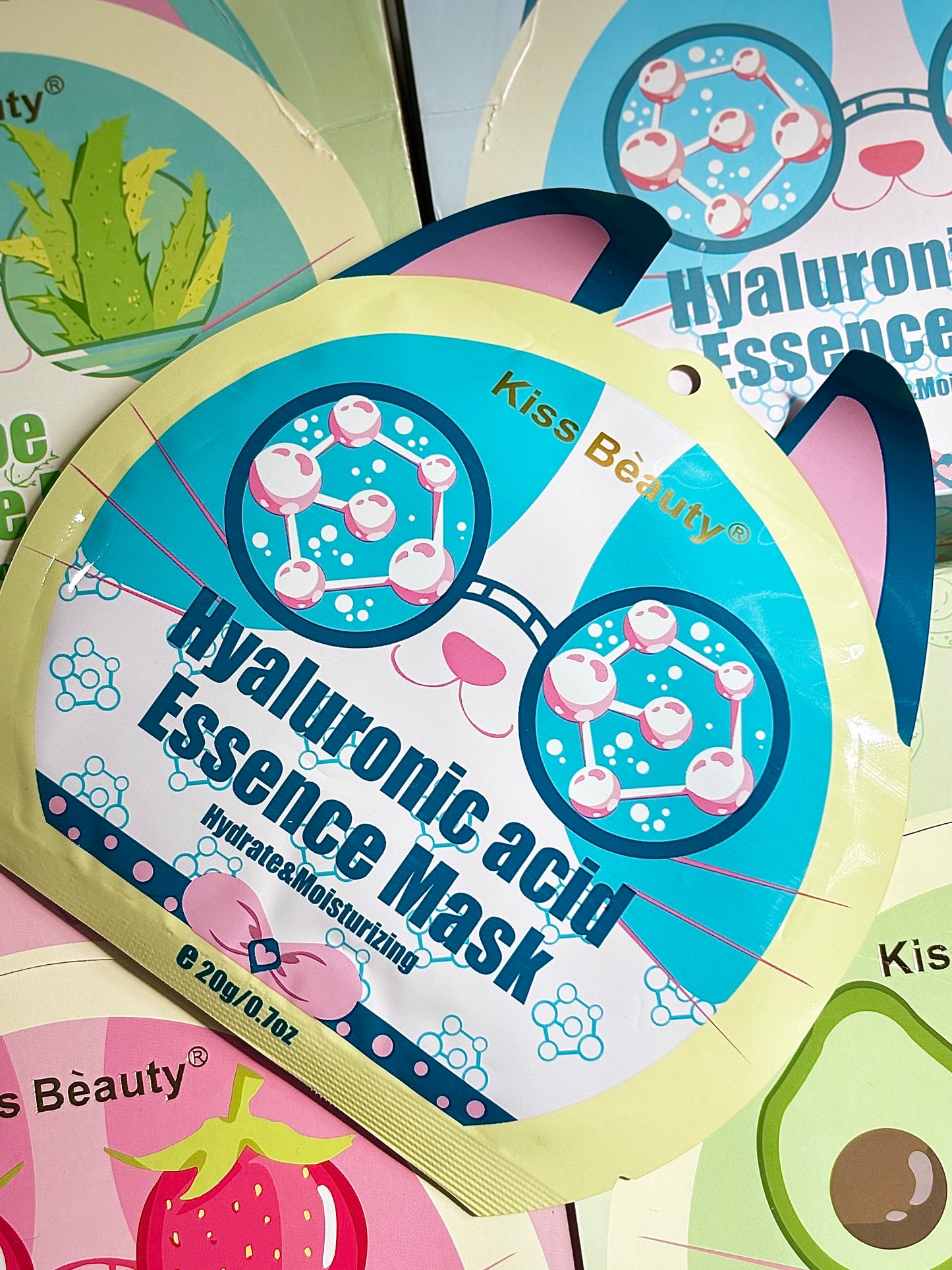 Mascarilla en velo acido hialuronico KISS BEAUTY