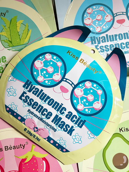 Mascarilla en velo acido hialuronico KISS BEAUTY