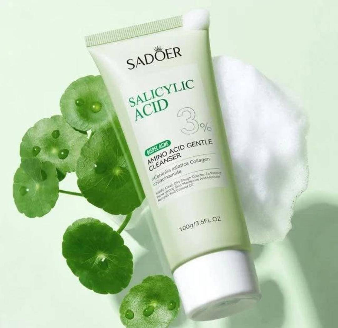 Jabon acido salicílico con centella asiatica y niacinamida SADOER
