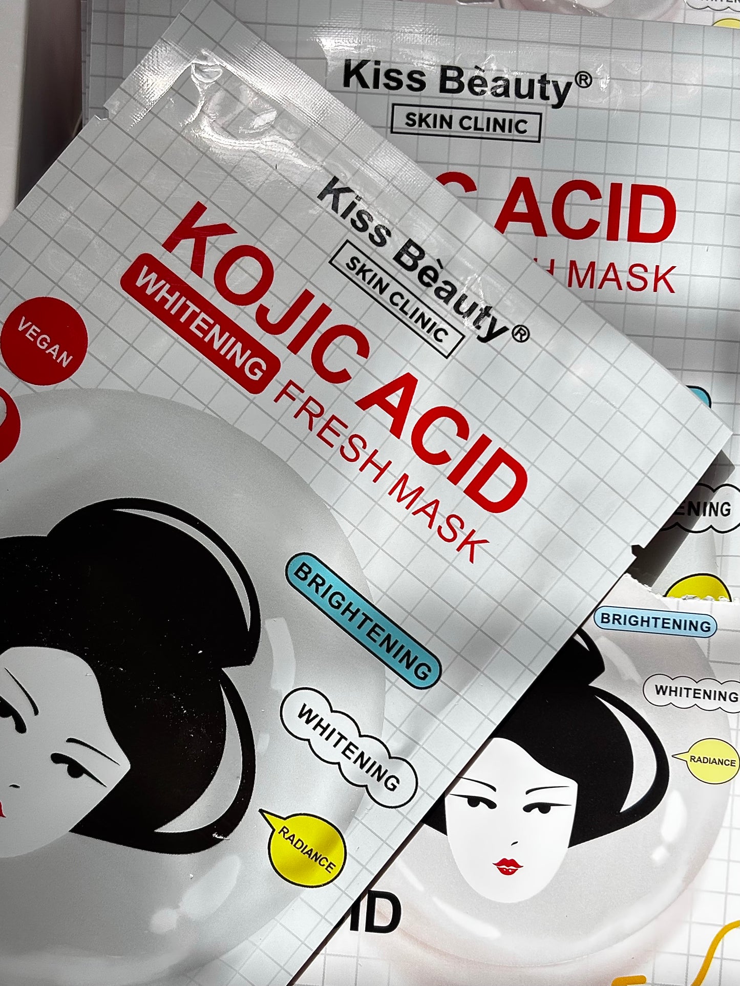 Mascarilla en velo kojic acid KISS BEAUTY