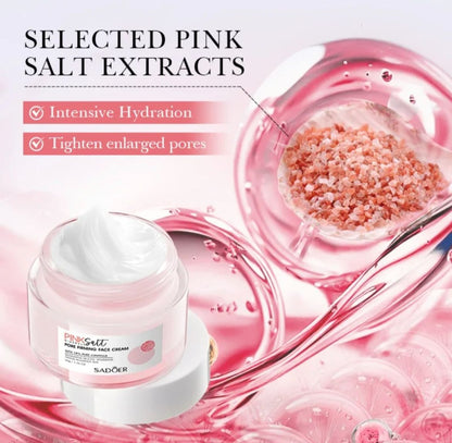 Crema hidratante sal rosa del Himalaya con 18% de centella pura SADOER