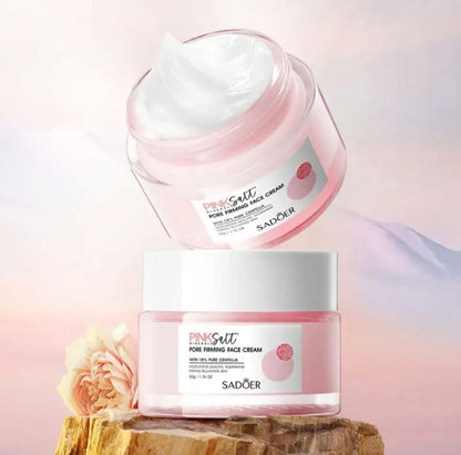 Crema hidratante sal rosa del Himalaya con 18% de centella pura SADOER