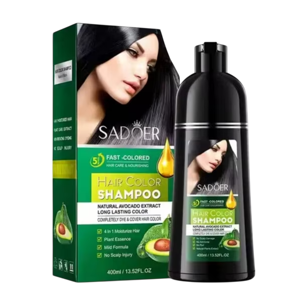 Shampoo efecto tinte color negro SADOER