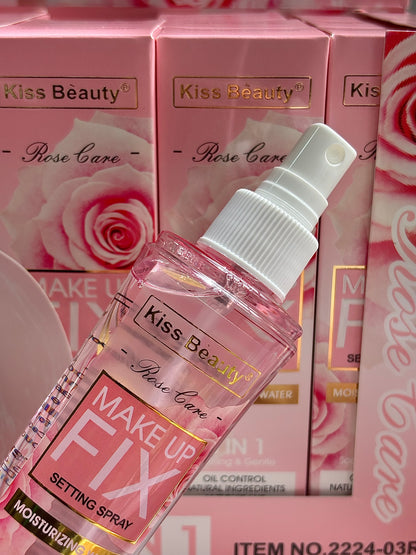Fijador oil control rosas KISS BEAUTY