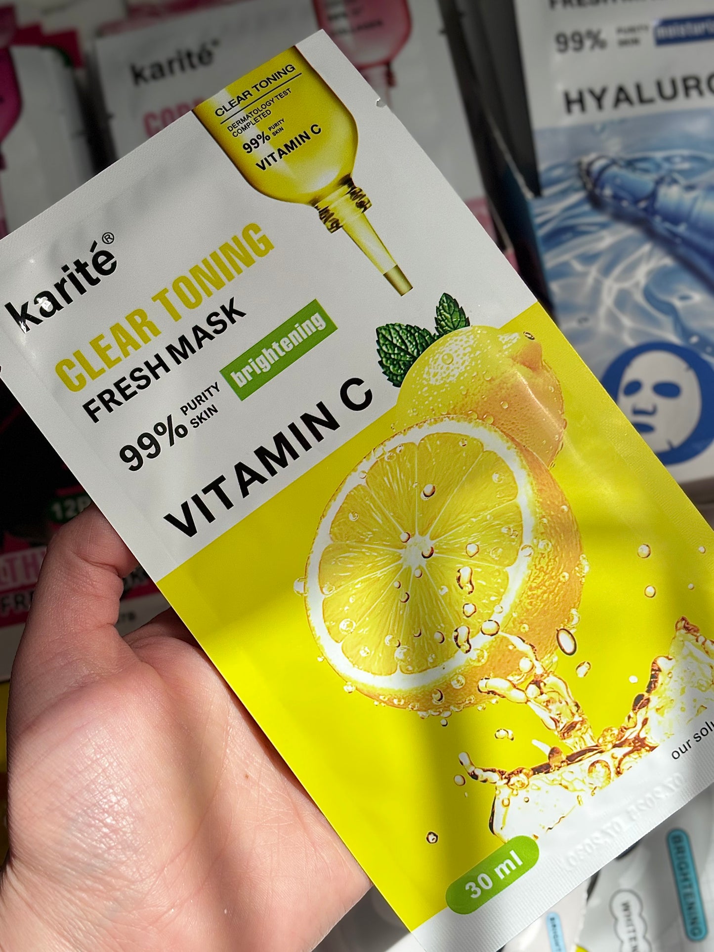 Mascarilla en velo vitamina C KARITE