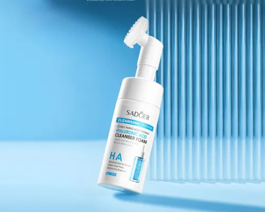 Jabon facial de acido hialuronico con cepillo SADOER