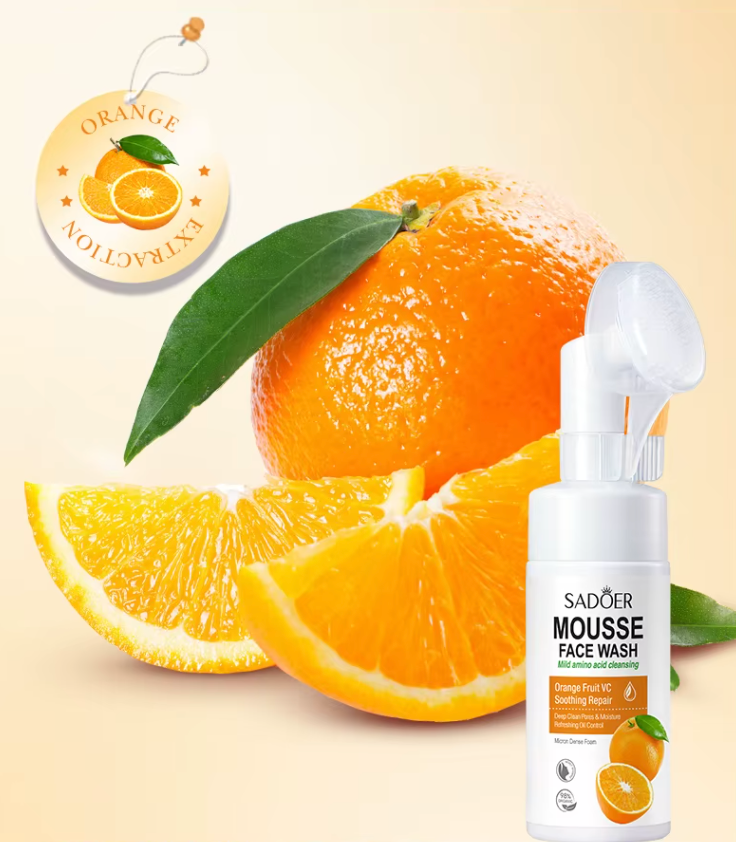 Jabón facial de vitamina C con cepillo SADOER