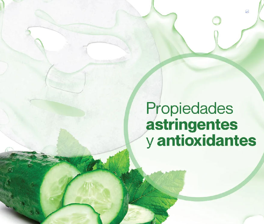 Mascarilla en velo pepino KISS BEAUTY