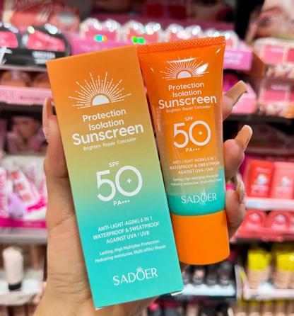 Protector solar en gel doble barrera SADOER
