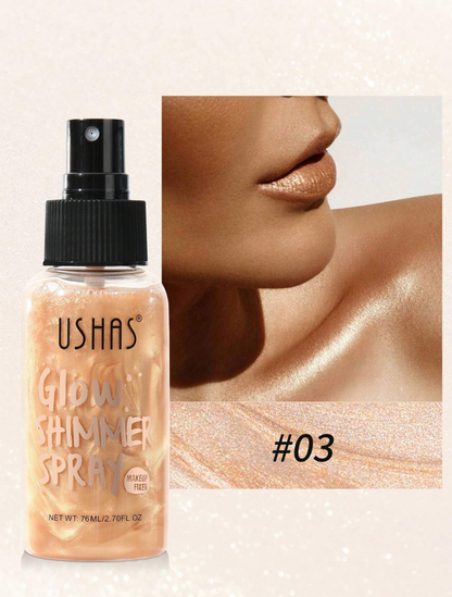 Glow shimmer spray USHAS