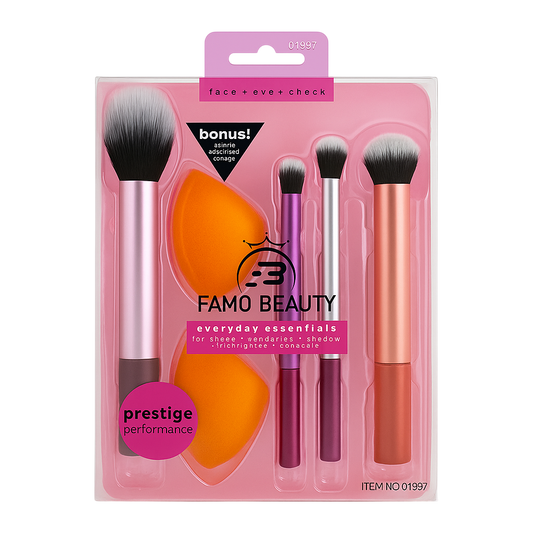 Set brochas everyday essentials X6 FAMO BEAUTY