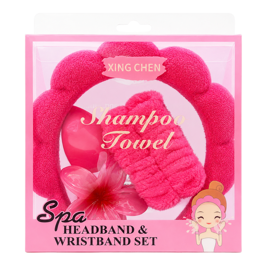 Set diadema con muñequeñas + pinza + esponja