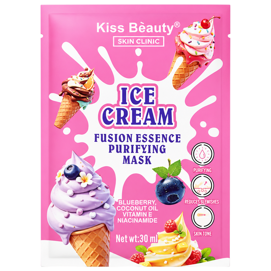 Mascarilla en velo ice cream KISS BEAUTY