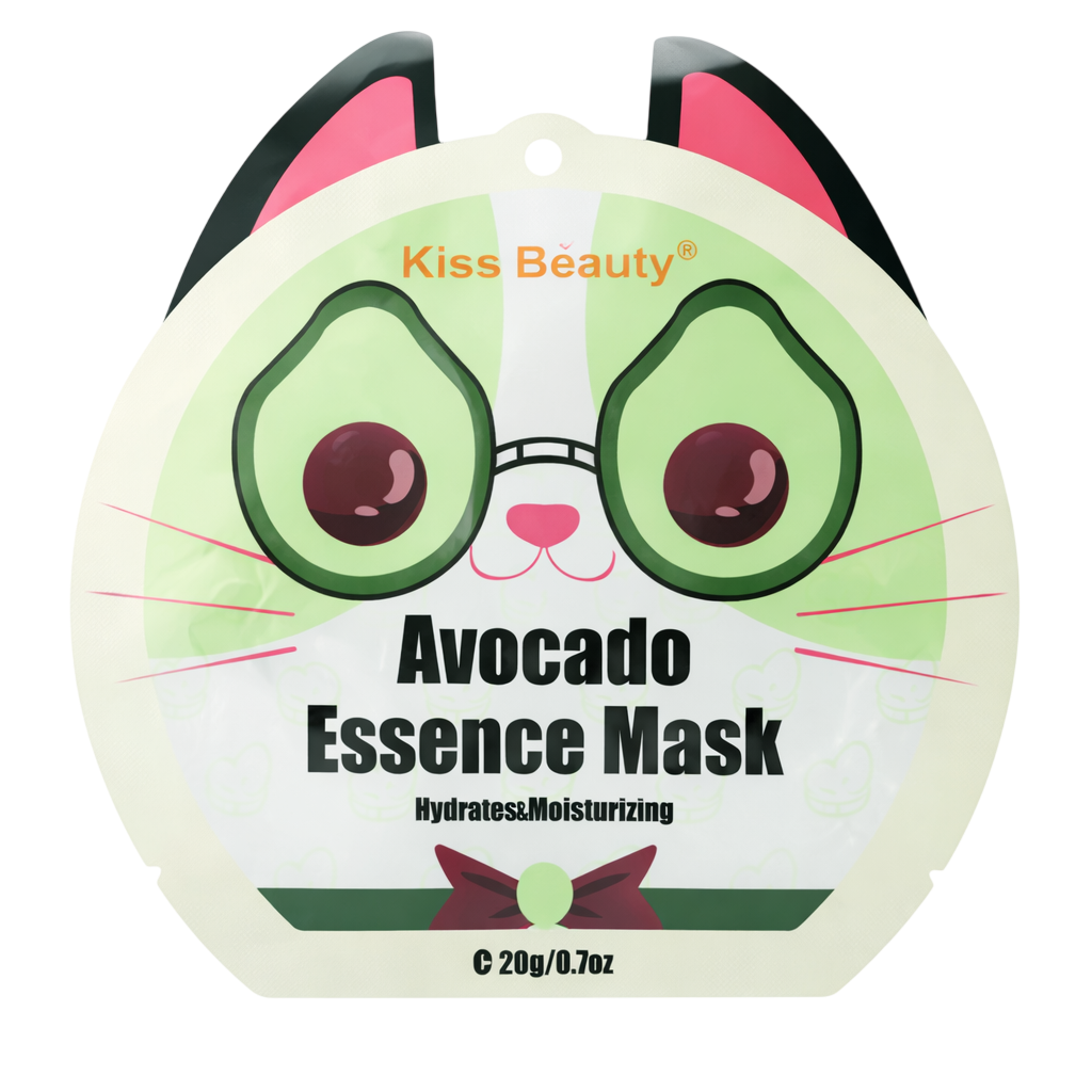 Mascarilla en velo aguacate KISS BEAUTY
