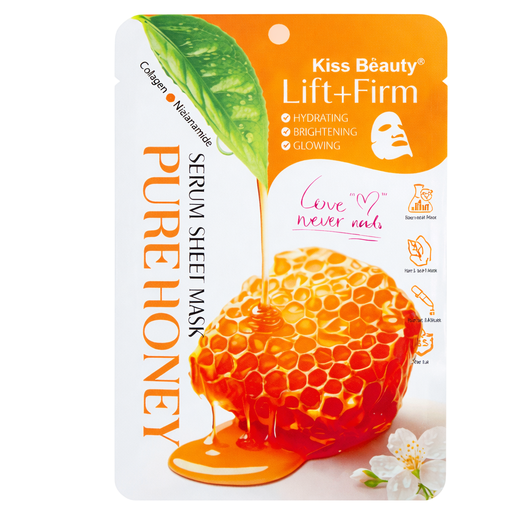 Mascarilla en velo miel KISS BEAUTY