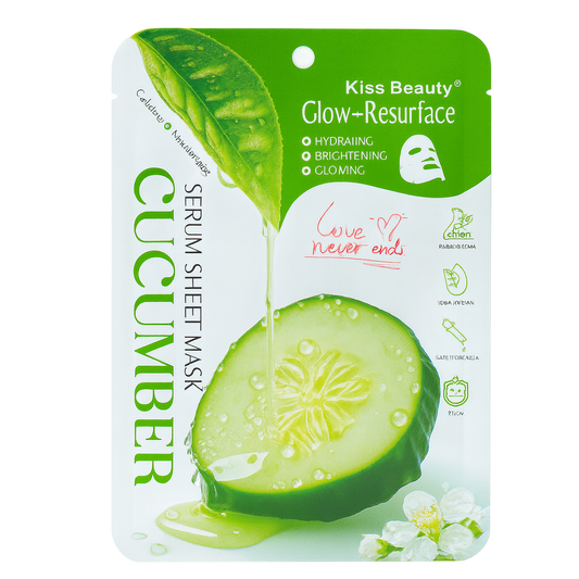 Mascarilla en velo pepino KISS BEAUTY