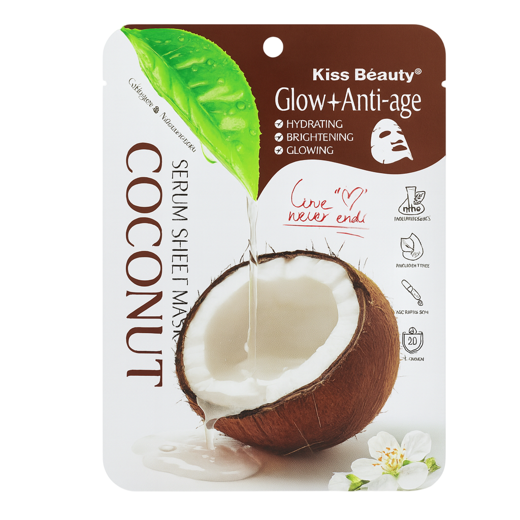 Mascarilla en velo coconut KISS BEAUTY