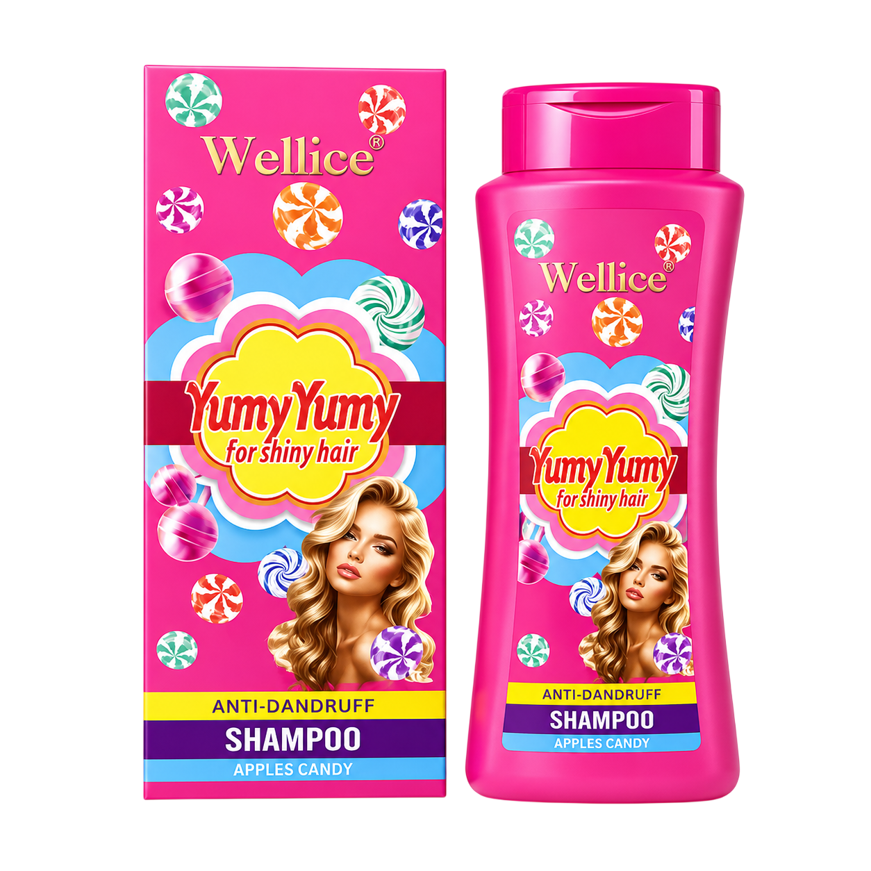 Shampoo yum yum caramelo WELLICE