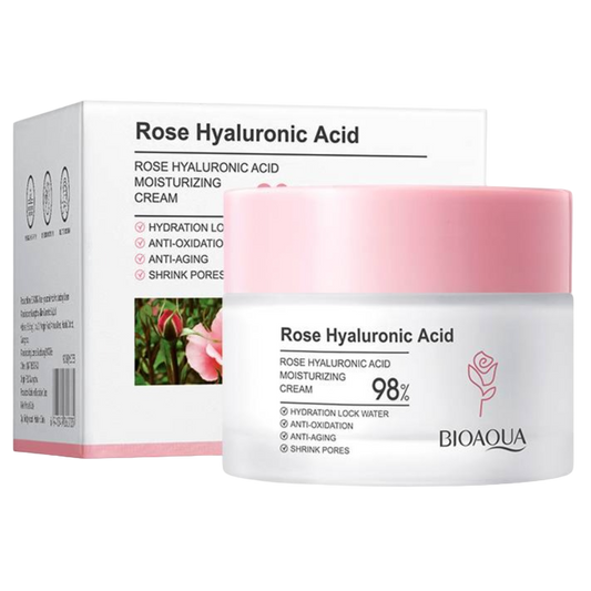 Crema hidratante de rosas y acido hialuronico BIOAQUA