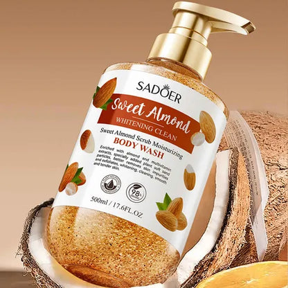 Gel de ducha exfoliante almendras SADOER