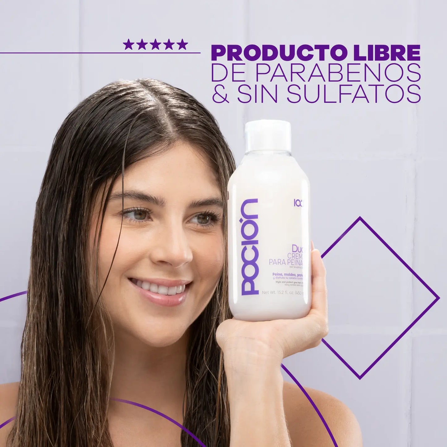Dual crema para peinar de reparación POCION