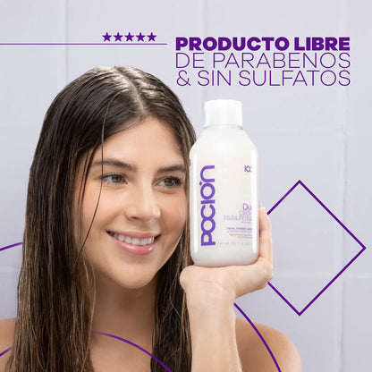 Dual crema para peinar de reparación POCION