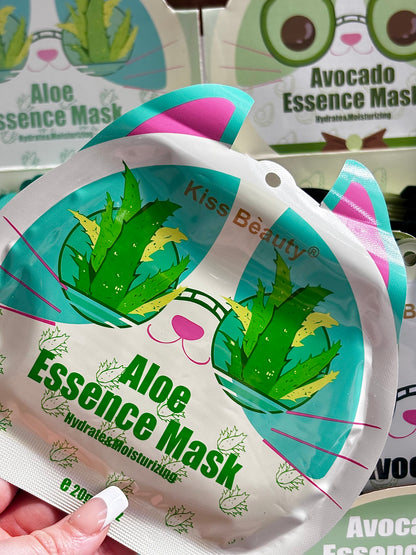 Mascarilla en velo aloe vera KISS BEAUTY