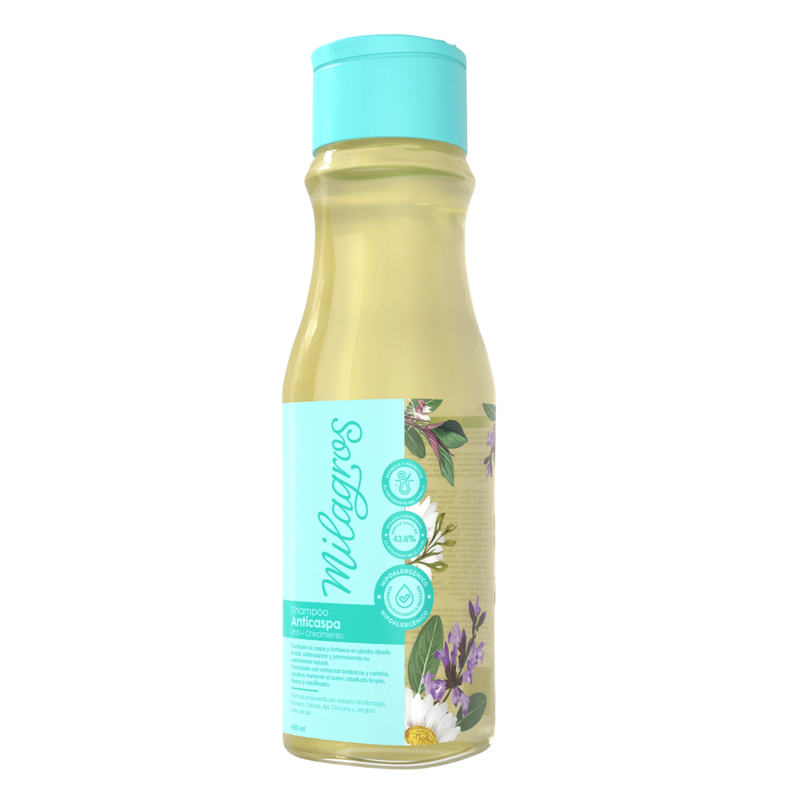 Shampoo anticaspa pro crecimiento MILAGROS
