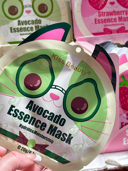 Mascarilla en velo aguacate KISS BEAUTY