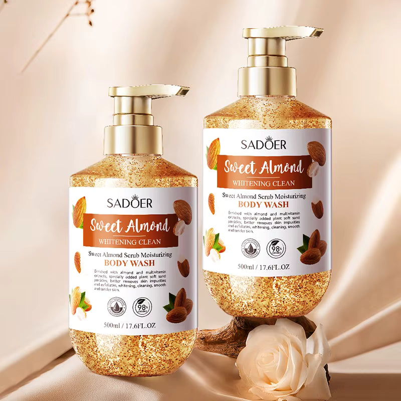Gel de ducha exfoliante almendras SADOER