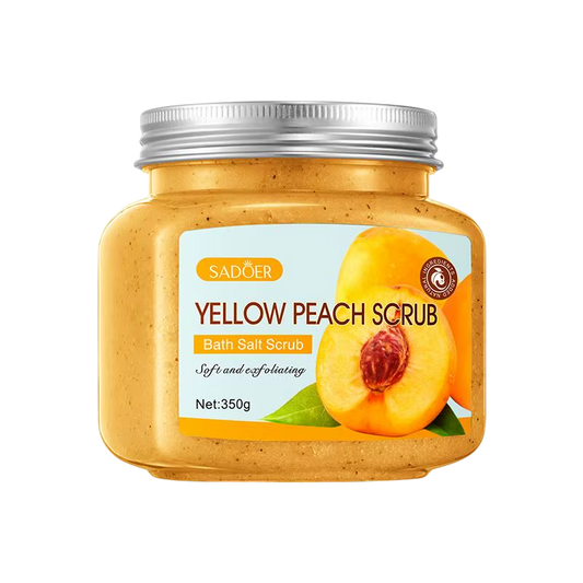 Exfoliante corporal de durazno con sal de baño SADOER