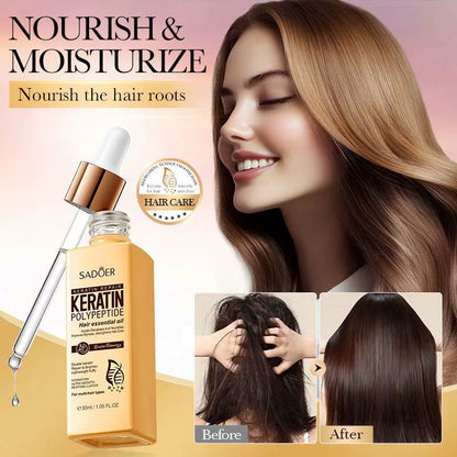 Aceite de queratina para el cabello SADOER