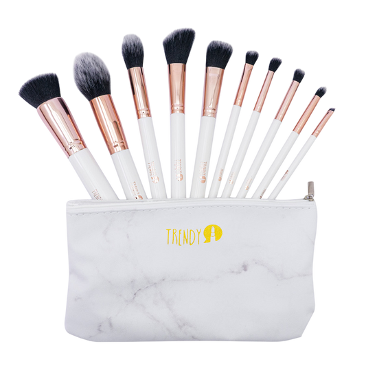 Kit de brochas marmol X10 TRENDY