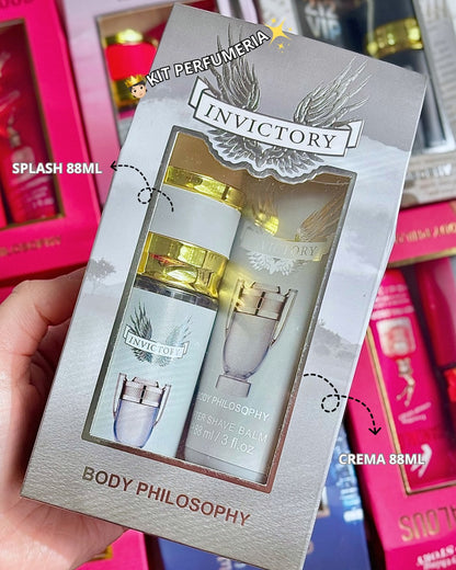 Kit splash + crema invictory BODY PHILOSOPHY