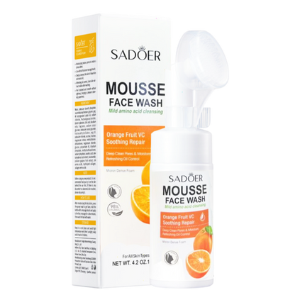 Jabón facial de vitamina C con cepillo SADOER