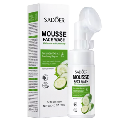 Jabon facial de pepino con cepillo SADOER