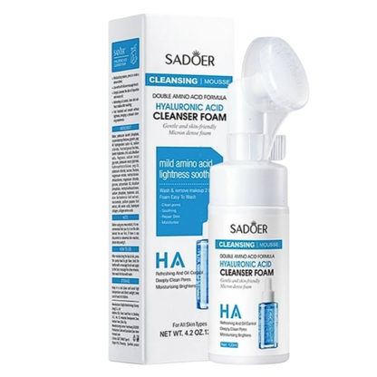 Jabon facial de acido hialuronico con cepillo SADOER