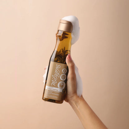 Shampoo herbal con romero y jengibre MILAGROS
