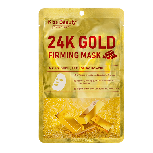 Mascarilla en velo 24k gold KISS BEAUTY