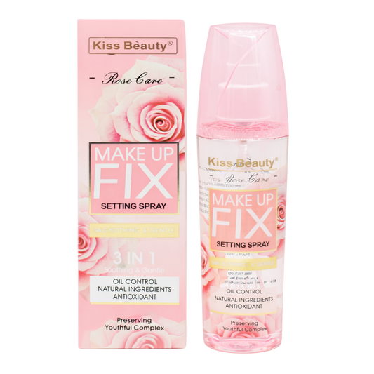 Fijador oil control rosas KISS BEAUTY
