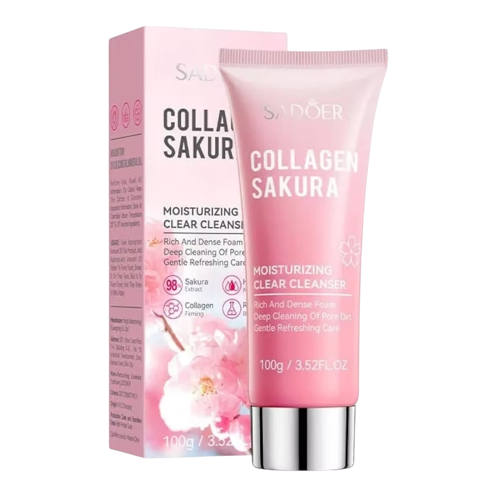 Jabon facial sakura con colageno SADOER