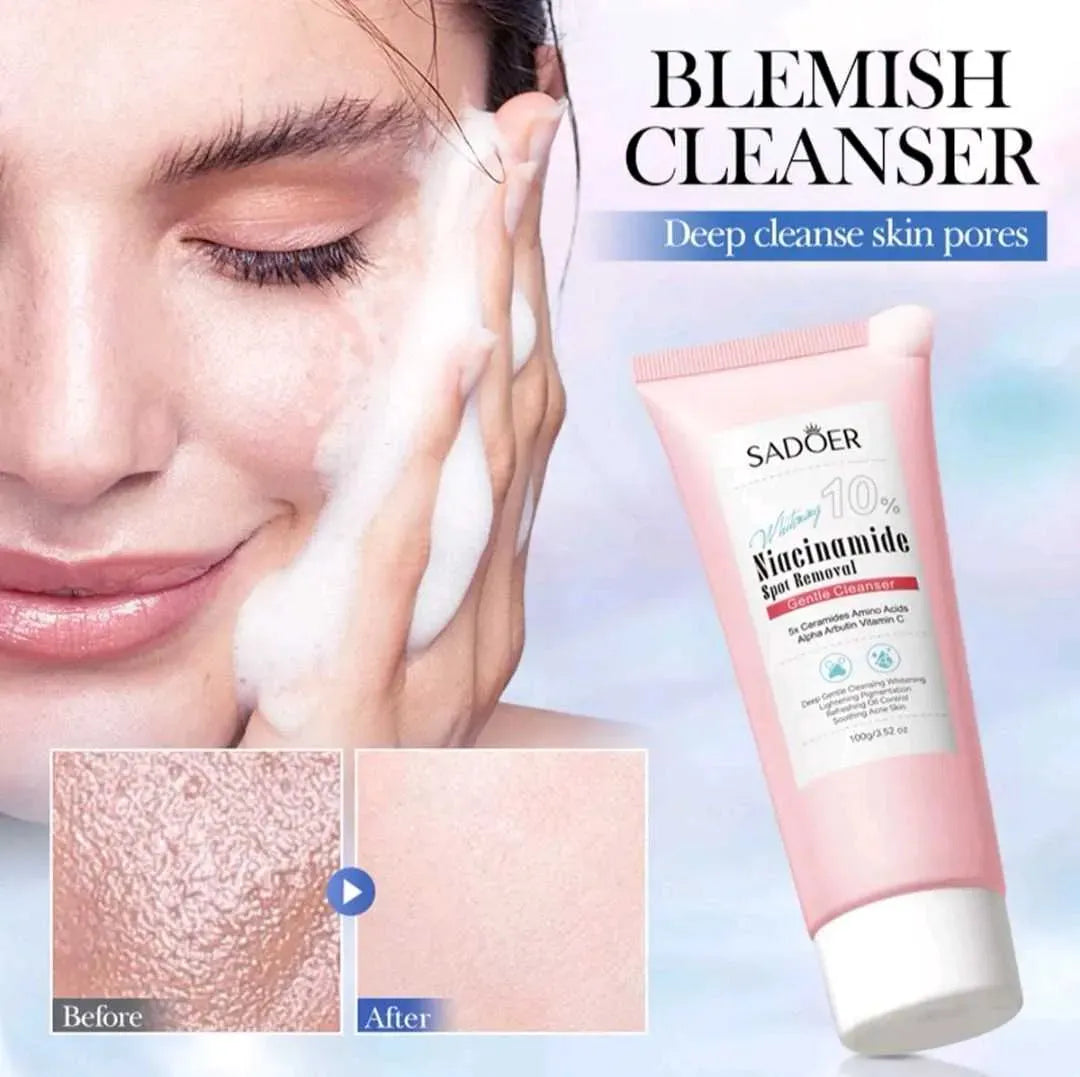 Jabon facial reparador de niacinamida SADOER