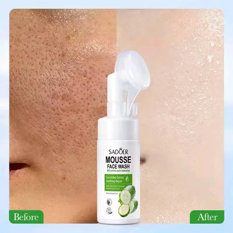 Jabon facial de pepino con cepillo SADOER