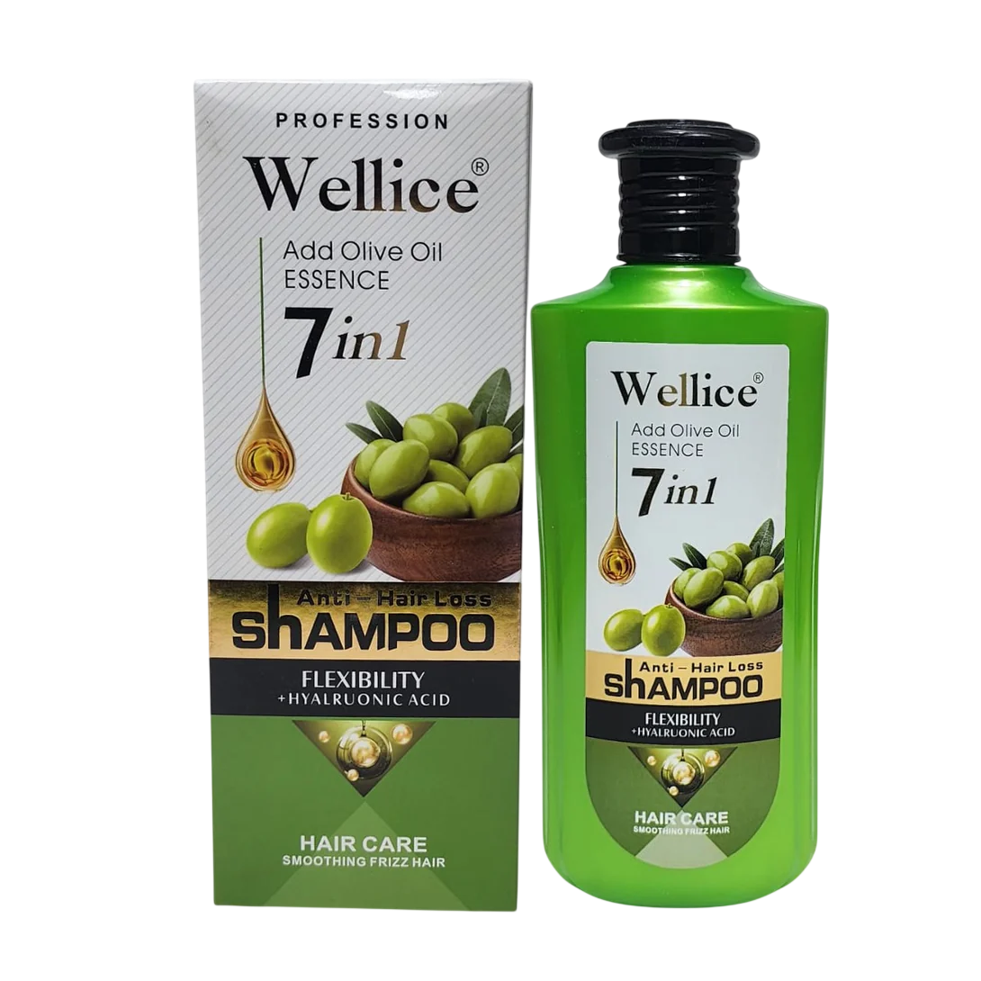 Shampoo 7 en 1 con aceite de oliva WELLICE